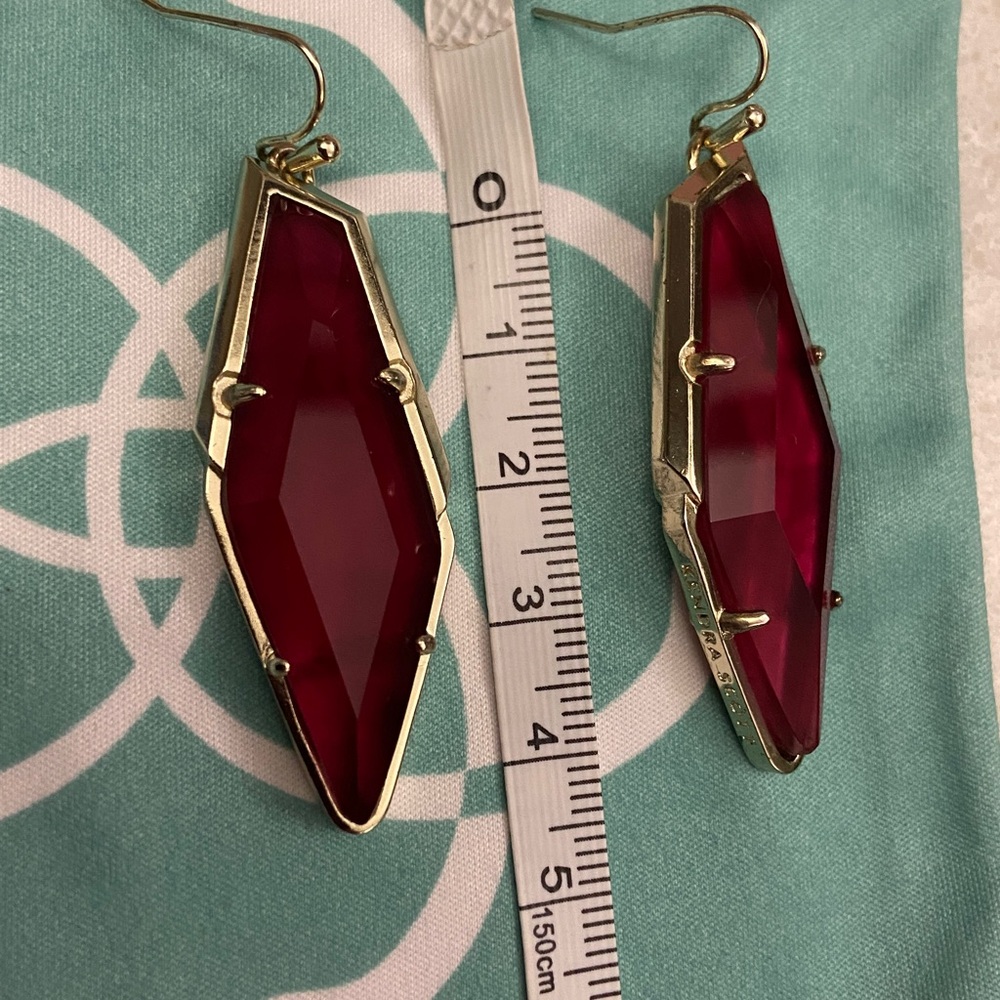 Kendra Scott Statement Earrings; Bexley Drop Earrings with multi-faceted stones - Picture 10 of 12